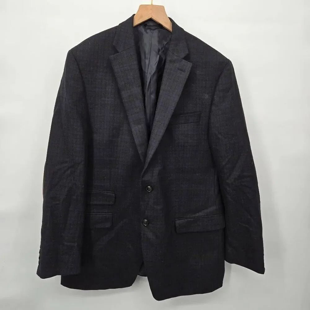 Lauren Ralph Lauren Plaid Blazer Sport Coat 42R Elbow Patches